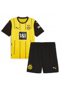 Borussia Dortmund Babytruitje Thuis tenue Kind 2024-25 Korte Mouw (+ Korte broeken)